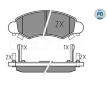 Sada brzdových platničiek kotúčovej brzdy MEYLE 025 232 5316/PD