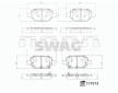 Sada brzdových destiček, kotoučová brzda SWAG 33 10 3880