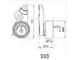 Napínač, ozubený řemen JAPANPARTS BE-333