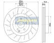 Brzdový kotúč JAPANPARTS DI-0558C