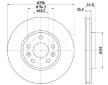 Brzdový kotúč JAPANPARTS DI-1000C