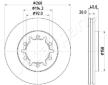 Brzdový kotúč JAPANPARTS DI-180C