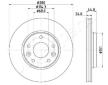 Brzdový kotouč JAPANPARTS DI-181C
