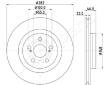 Brzdový kotúč JAPANPARTS DI-2056C