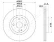 Brzdový kotúč JAPANPARTS DI-370C