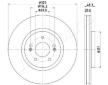 Brzdový kotúč JAPANPARTS DI-H34C