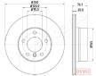 Brzdový kotúč JAPANPARTS DP-0136C