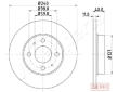 Brzdový kotúč JAPANPARTS DP-0200C