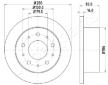 Brzdový kotúč JAPANPARTS DP-0230