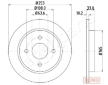 Brzdový kotúč JAPANPARTS DP-0303C