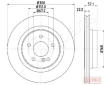 Brzdový kotúč JAPANPARTS DP-0510C