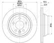 Brzdový kotúč JAPANPARTS DP-0934C