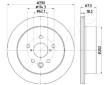 Brzdový kotúč JAPANPARTS DP-257C