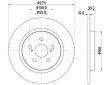 Brzdový kotúč JAPANPARTS DP-275C