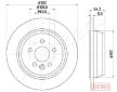 Brzdový kotúč JAPANPARTS DP-L11C