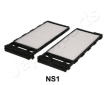 Filtr, vzduch v interiéru JAPANPARTS FAA-NS1