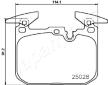 Sada brzdových platničiek kotúčovej brzdy JAPANPARTS PA-0116AF