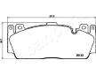 Sada brzdových destiček, kotoučová brzda JAPANPARTS PA-0127AF
