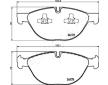 Sada brzdových platničiek kotúčovej brzdy JAPANPARTS PA-0134AF