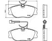 Sada brzdových platničiek kotúčovej brzdy JAPANPARTS PA-0202AF