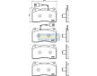 Sada brzdových platničiek kotúčovej brzdy JAPANPARTS PA-0211AF