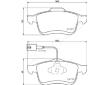 Sada brzdových platničiek kotúčovej brzdy JAPANPARTS PA-0221AF