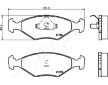 Sada brzdových platničiek kotúčovej brzdy JAPANPARTS PA-0226AF