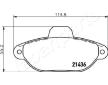 Sada brzdových platničiek kotúčovej brzdy JAPANPARTS PA-0227AF