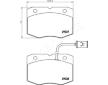 Sada brzdových destiček, kotoučová brzda JAPANPARTS PA-0234AF