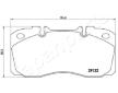 Sada brzdových platničiek kotúčovej brzdy JAPANPARTS PA-0235AF