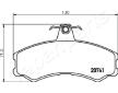 Sada brzdových platničiek kotúčovej brzdy JAPANPARTS PA-0236AF