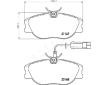 Sada brzdových platničiek kotúčovej brzdy JAPANPARTS PA-0242AF