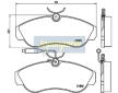 Sada brzdových platničiek kotúčovej brzdy JAPANPARTS PA-0246AF