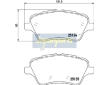Sada brzdových platničiek kotúčovej brzdy JAPANPARTS PA-0301AF