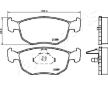 Sada brzdových platničiek kotúčovej brzdy JAPANPARTS PA-0302AF