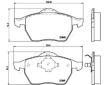 Sada brzdových platničiek kotúčovej brzdy JAPANPARTS PA-0312AF