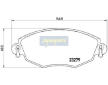 Sada brzdových destiček, kotoučová brzda JAPANPARTS PA-0318AF