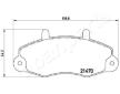 Sada brzdových platničiek kotúčovej brzdy JAPANPARTS PA-0321AF