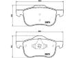 Sada brzdových platničiek kotúčovej brzdy JAPANPARTS PA-0332AF