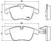 Sada brzdových platničiek kotúčovej brzdy JAPANPARTS PA-0340AF