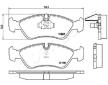 Sada brzdových platničiek kotúčovej brzdy JAPANPARTS PA-0402AF