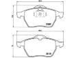 Sada brzdových platničiek kotúčovej brzdy JAPANPARTS PA-0404AF
