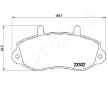 Sada brzdových platničiek kotúčovej brzdy JAPANPARTS PA-0408AF