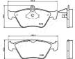 Sada brzdových platničiek kotúčovej brzdy JAPANPARTS PA-0410AF