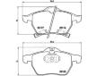 Sada brzdových destiček, kotoučová brzda JAPANPARTS PA-0412AF