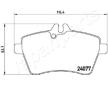 Sada brzdových platničiek kotúčovej brzdy JAPANPARTS PA-0502AF