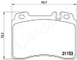 Sada brzdových platničiek kotúčovej brzdy JAPANPARTS PA-0505AF