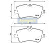 Sada brzdových platničiek kotúčovej brzdy JAPANPARTS PA-0509AF