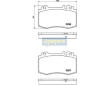 Sada brzdových destiček, kotoučová brzda JAPANPARTS PA-0510AF