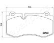 Sada brzdových platničiek kotúčovej brzdy JAPANPARTS PA-0527AF